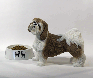 shih tzu figurine lifesize figurine urns shih tzu gold white shih tzu figurine lifesize figurine urns shih tzu gold white