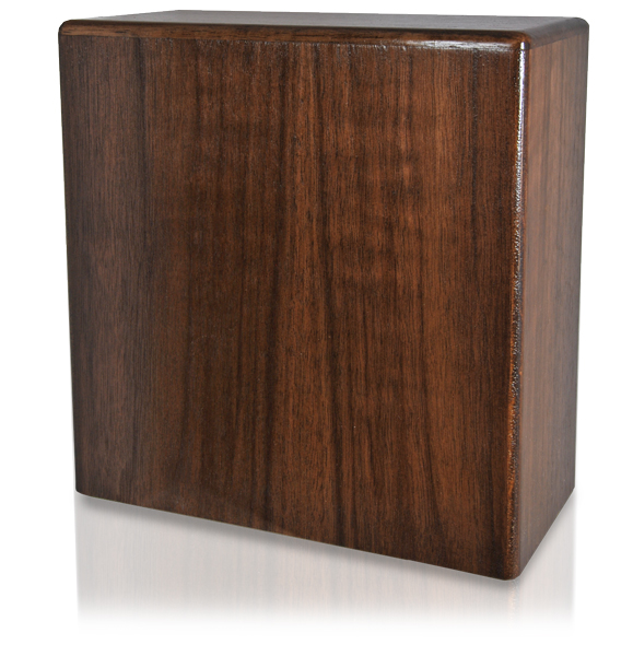Book Shelf Pet Wood Urn Walnut