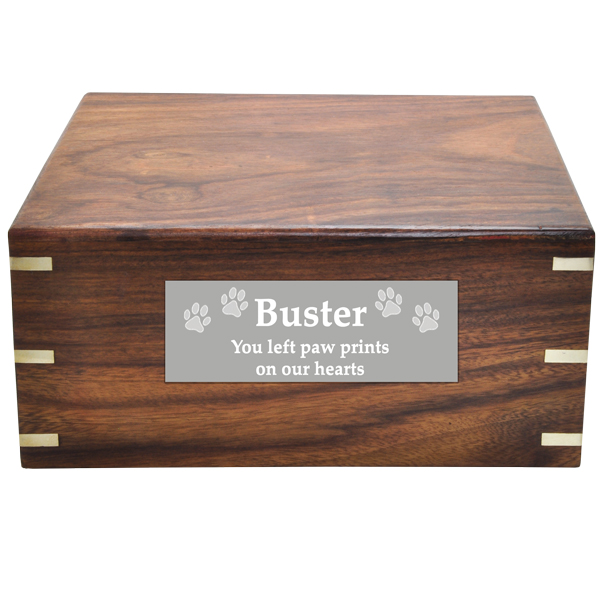 Perfect Wooden Box Pet Urn Oversized