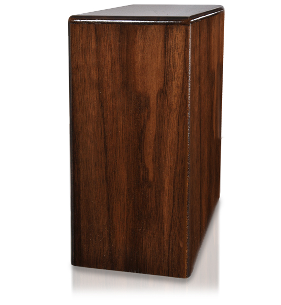 Book Shelf Pet Wood Urn Walnut