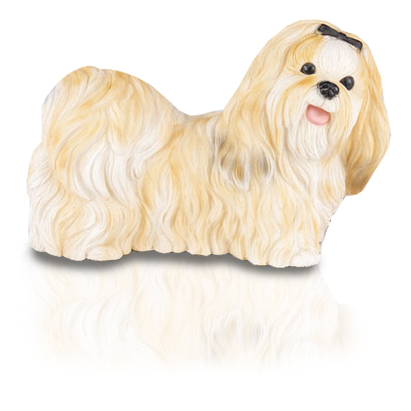 shih tzu urn figurine urns shih tzu gold white shih tzu urn figurine urns shih tzu gold white