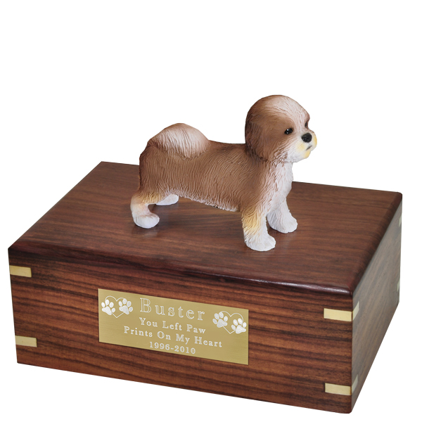 shih tzu urn pet urns shih tzu puppycut figurine wood urn shih tzu urn pet urns shih tzu puppycut figurine wood urn