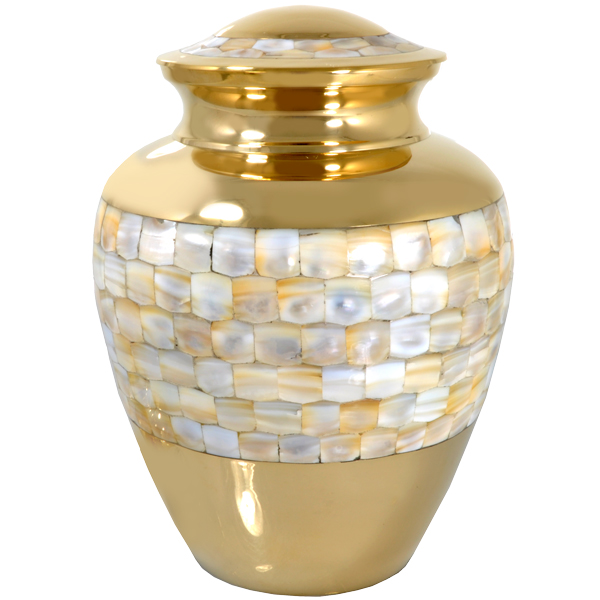 Mother of pearl urn